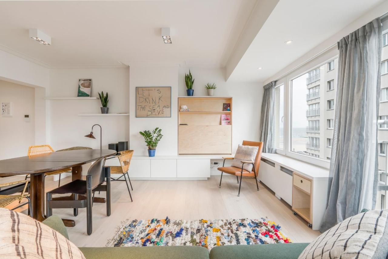 Modern And Bright Seaside App W Seaview & Terrace Apartment Ostend Luaran gambar