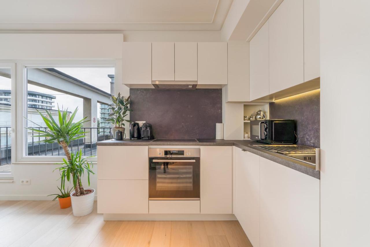 Modern And Bright Seaside App W Seaview & Terrace Apartment Ostend Luaran gambar